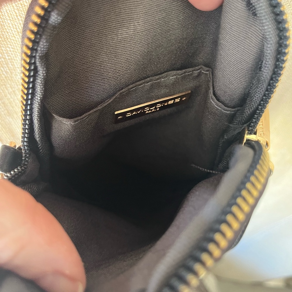 Black Patterned Messenger Bag - Picture 5 of 5